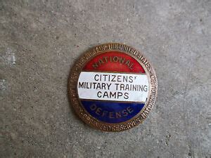 WWI CMTC National Defense Citizens' Military Training Camps pin badge button | eBay