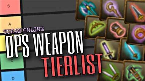 Toram Online - WHAT IS THE "BEST" DPS WEAPON? | DPS Tierlist - YouTube