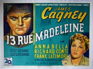 13 Rue Madeleine, Original Vintage Film Poster| Original Poster - vintage film and movie posters