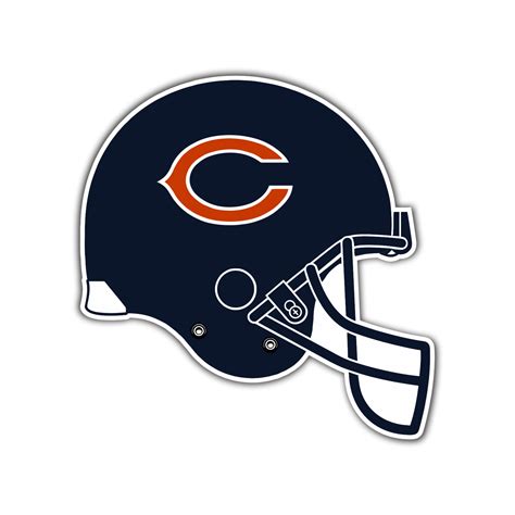 Chicago Bears – C Helmet – Full Color Vinyl Sticker – Custom Size ...