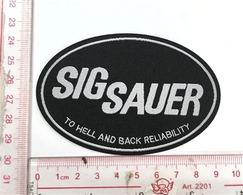 Sig Sauer WOVEN PATCH Iron on Logo Vest Jacket cap Hoodie Backpack Patch Iron On/sew on patch ...