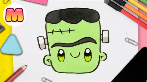 COMO DIBUJAR A FRANKENSTEIN KAWAII - Como dibujar Halloween kawaii ...