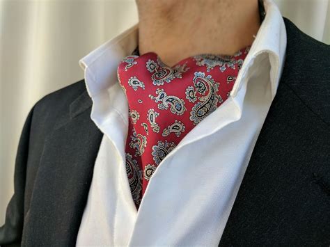 The Vermillion Silk Ascot (Red) | Ascot ties, Ascot, Designer suits for men