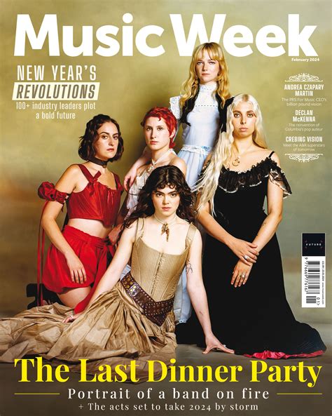 The Last Dinner Party cover the February edition of Music Week | Media ...