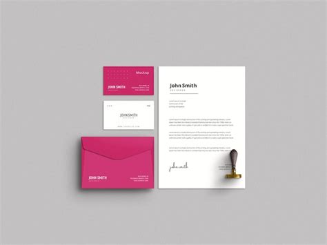 Premium PSD | Minimal Stationery Mockup