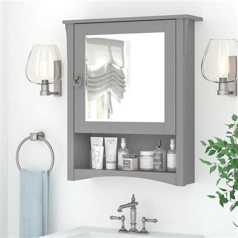 Bush Furniture Salinas Bathroom Medicine Cabinet with Mirror - Walmart.com