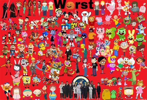 Worst characters by SuperBlackYoshiBros on DeviantArt