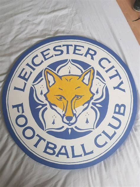 LEICESTER CITY HAND PAINTED WOODEN BADGE | in Loughborough ...