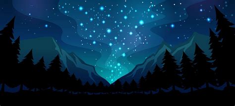 Nature Landscape with Milky Way Background 10545818 Vector Art at Vecteezy