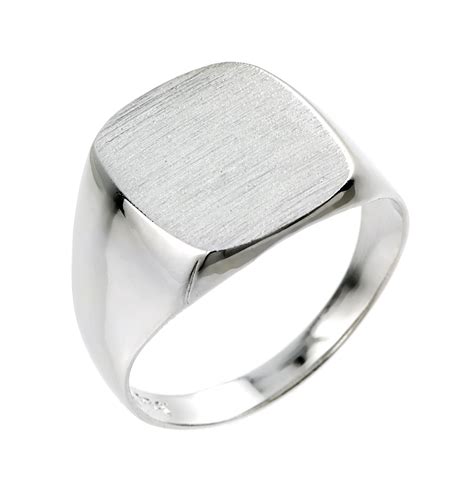 Men's Sterling Silver Signet Ring - Factory Direct Jewelry