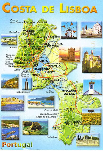 Portugal, Lisbon Coast Map | Flickr - Photo Sharing!