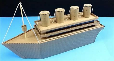 Barco Titanic en miniatura de Cartón - canalmenorca.com