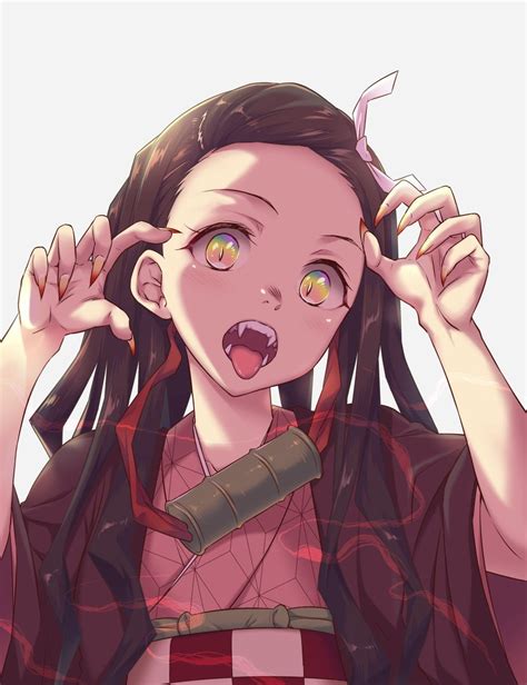 No Bamboo Nezuko [Kimetsu no Yaiba] : cutelittlefangs