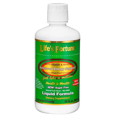 Amazon.com: Life’s Fortune Whole Food Multivitamin Liquid 32 Fl Oz, All Natural Energy Source ...