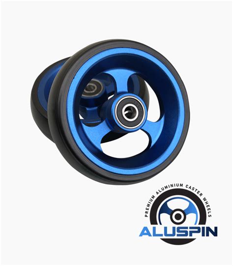 Coloured Aluminium Wheelchair Caster Wheels | AluSpin® from Invictus Active