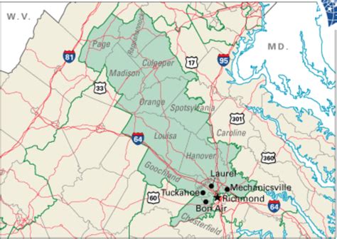 Virginia 7th District Map | Virginia Map