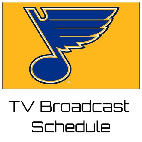 St. Louis Blues TV Broadcast Schedule 2024-25 | Fanduel Sports Network