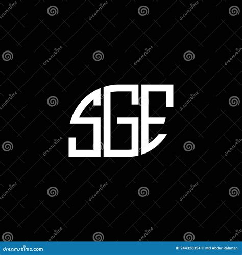 SGE Letter Logo Design on Black Background. SGE Creative Initials Letter Logo Concept. SGE ...