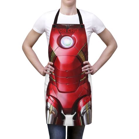 Chef Apron IRON CHEF Quality Chefwear Cooking Apparel Gift Iron Man ...