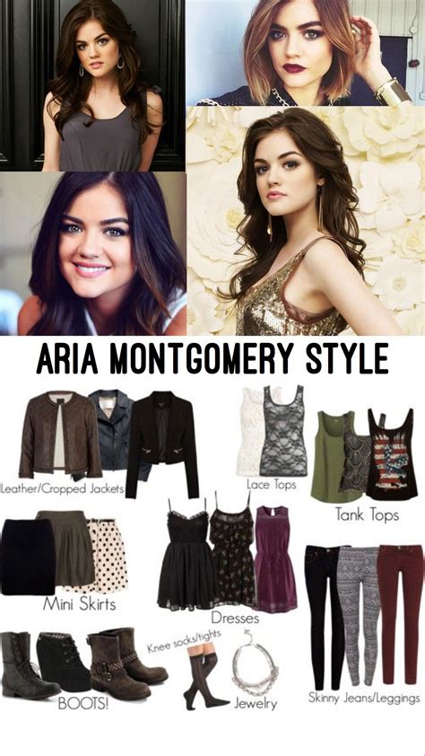 Aria Montgomery style More Pll Outfits, Tv Show Outfits, Grunge Outfits ...