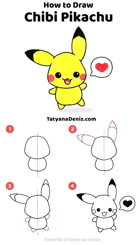 How to Draw 3d Pikachu Step by Step - Vazquez Mourrought