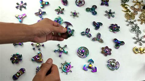 Largest NeoChrome Rainbow Fidget Spinner Collection! Which One Do You ...