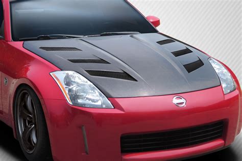 2003-2008 Nissan 350Z Carbon Fiber Hoods : Duraflex Body Kits