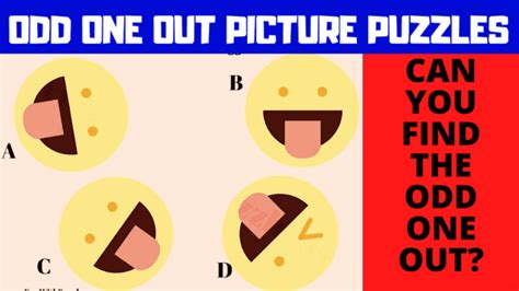 Easy Odd One Out Picture Puzzles: Test Your Observation