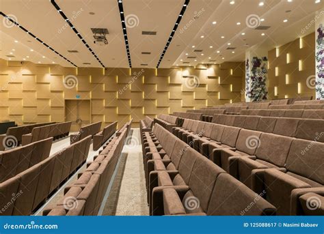 Big Empty Modern Meeting, Conference Hall Stock Image - Image of ...