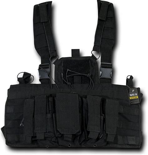 RapDom Molle Tactical Chest Rig [Black] | Tactical chest rigs, Chest ...