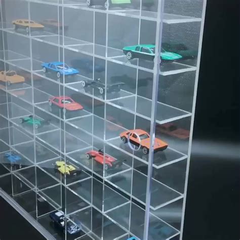 Acrylic Model Car Display Stand Cabinets 1/64 Diecast Model Car Display ...