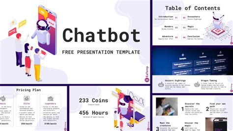 Chatbot PPT Presentation Template - EaTemp