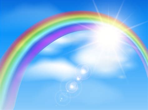 Beautiful Rainbow Background Illustration Vector Art & Graphics | freevector.com