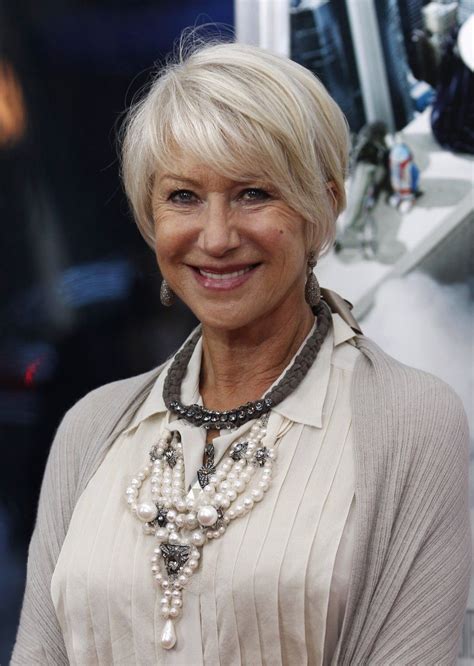 Pin by Lynette Metza on hairstyles | Helen mirren hair, Short hair cuts, Short hair older women