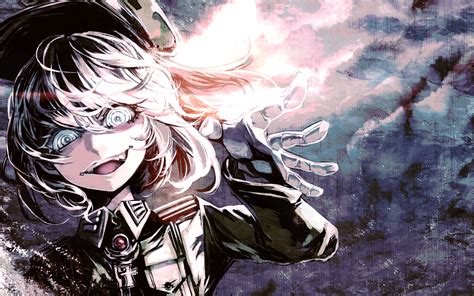 วอลเปเปอร์ : สาวอะนิเมะ, Youjo Senki, Tanya Degurechaff, Crazy Face, ผมบลอนด์, ดวงตาสีฟ้า ...