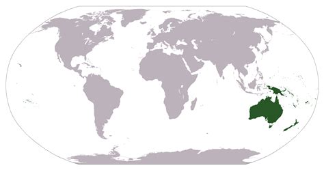 Mapa grande localización de Australia y Oceanía | Oceanía | Mapas del Mundo