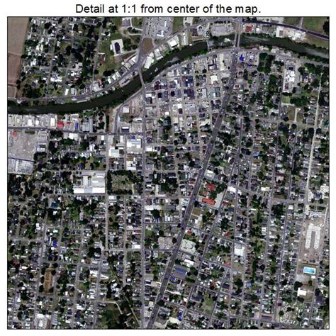 Aerial Photography Map of Thibodaux, LA Louisiana