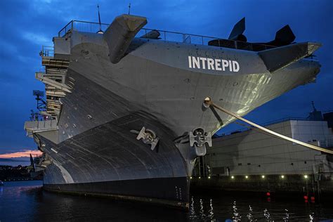 USS Intrepid New York NY Battleship Dramatic Sky New York City Photograph by Toby McGuire - Fine ...