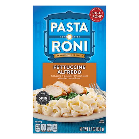 Pasta Roni Fettuccine Alfredo 4.7 Oz | Pasta & Noodle Dinner Kits | Market Basket