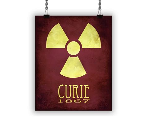 Marie Curie Radiation Art Print, Physics and Chemistry Decor – Megan Lee Studio