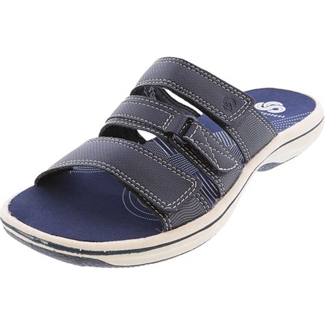 Clarks - Clarks Women's Brinkley Coast Navy Sandal - 5M - Walmart.com - Walmart.com