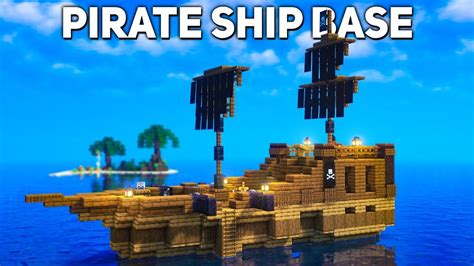 Minecraft: Pirate Ship Base Tutorial (how to build 1.19) - YouTube in ...