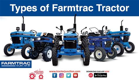 Types of Farmtrac Tractor in India - Infographic