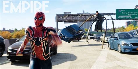 Spider-Man Runs Away From Doc Ock In New No Way Home Image