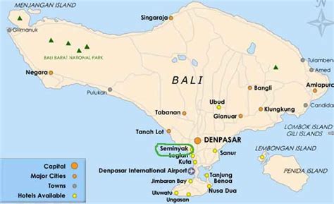 Distance From Bali Denpasar Airport to Seminyak