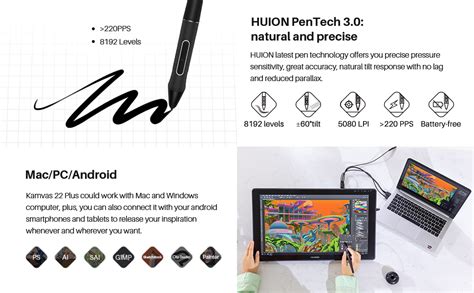 Huion Kamvas 22 Plus - ynzal.com