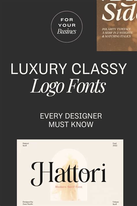 25 Luxury Fonts for Logos To Spice Up Your Branding Logo Fonts, Serif ...