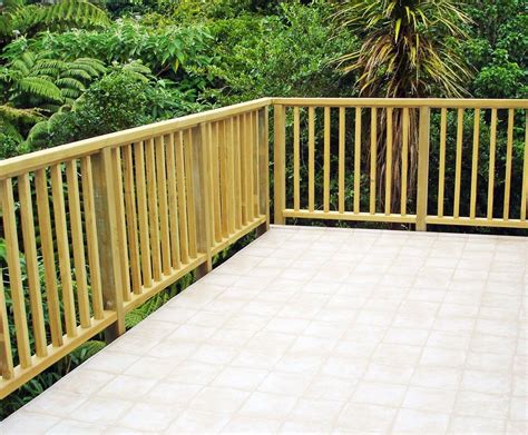 timber deck balustrade - Google Search (With images) | Outdoor handrail ...