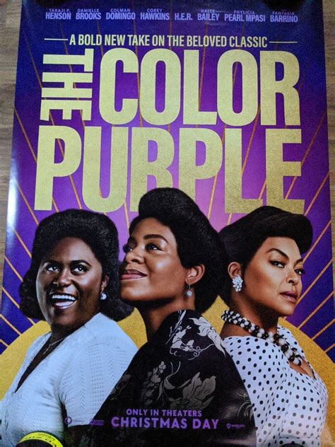 The Color Purple - original DS movie poster 27x40 2023 US Advance | eBay