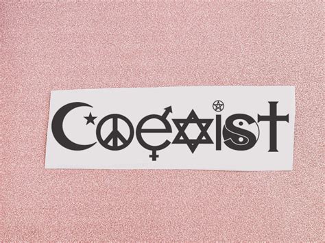 Coexist vinyl bumper sticker vinyl decal | Etsy